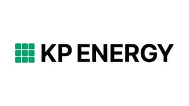 Logotyp för KP Energy, Sveriges bästa grossist för solceller till företag.