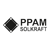 Logo för solcellsföretaget PPAM Solkraft.