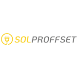 Logo för solcellsföretaget Solproffset i Skandinavien AB.