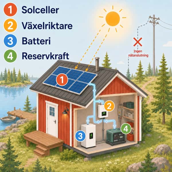 Kan man leva off grid med solceller året runt?