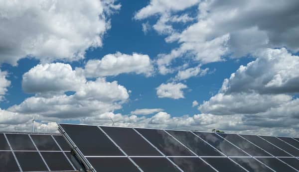 Solceller molnigt