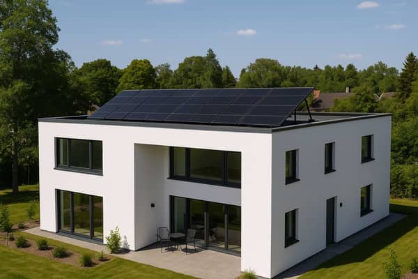 Installera solceller på platta tak