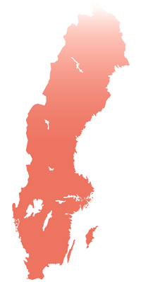 Täckning i hela Sverige